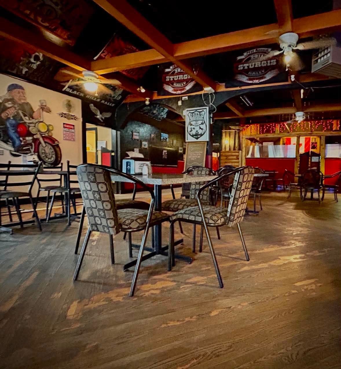 Warm restaurant atmosphere