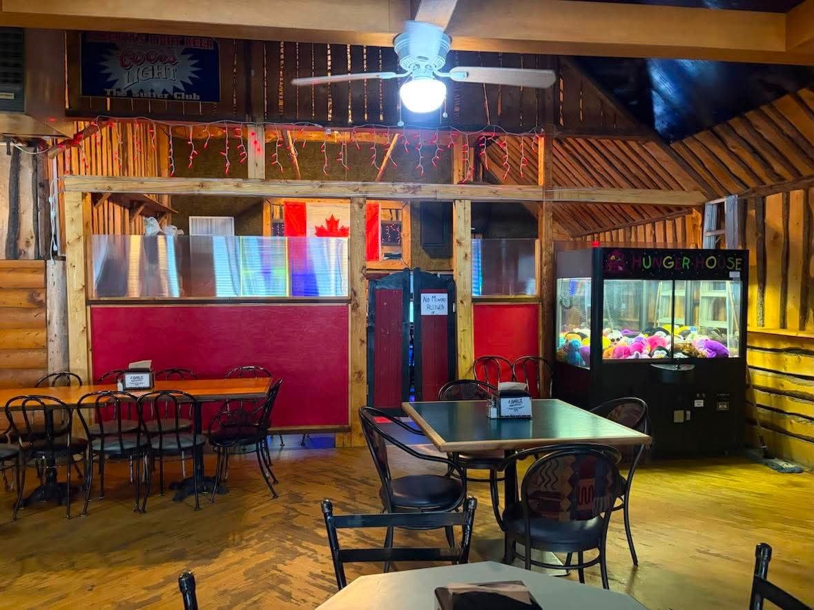 J-Bar-T Roadhouse games and dining area
