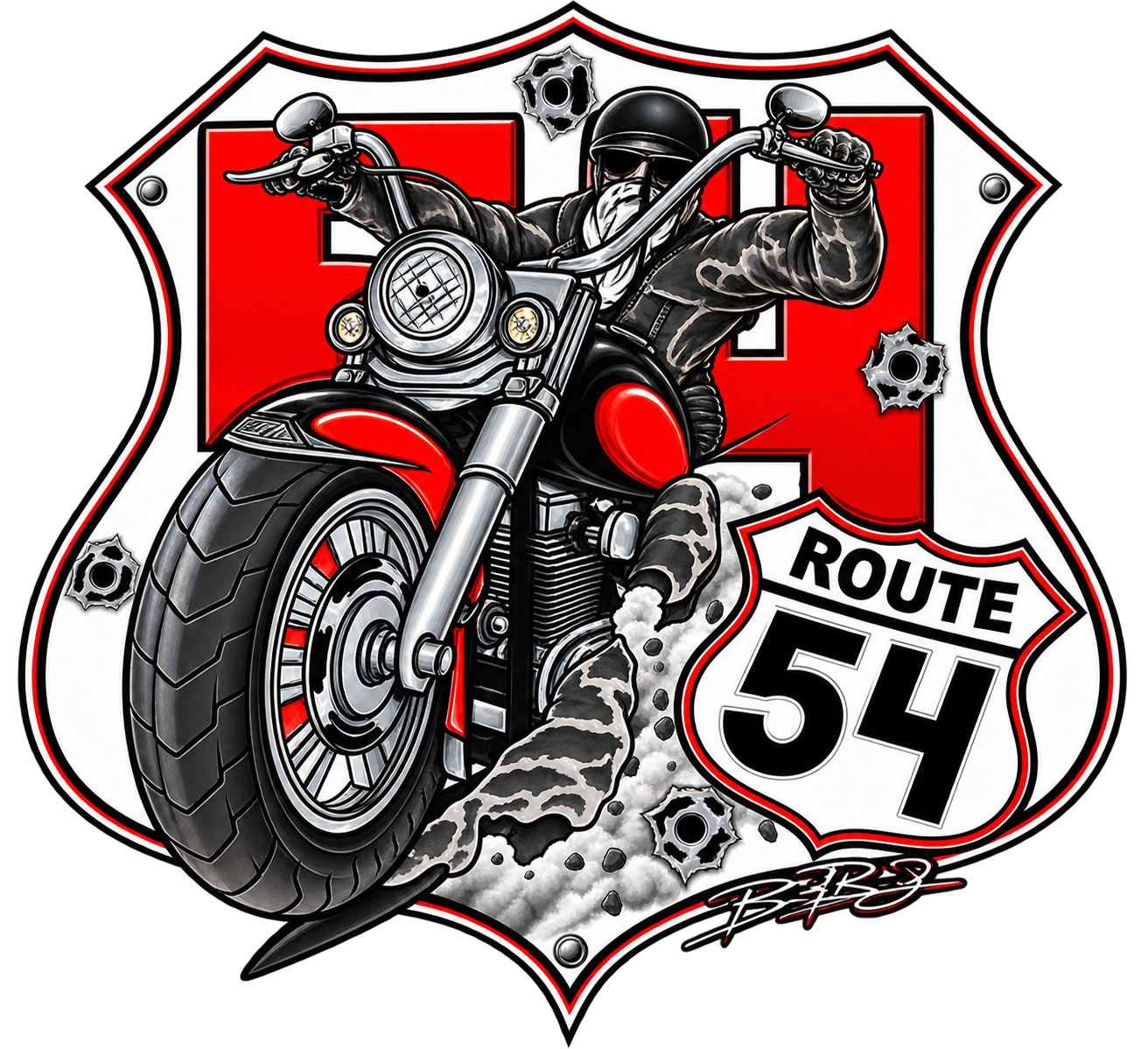 J-Bar-T Roadhouse biker logo